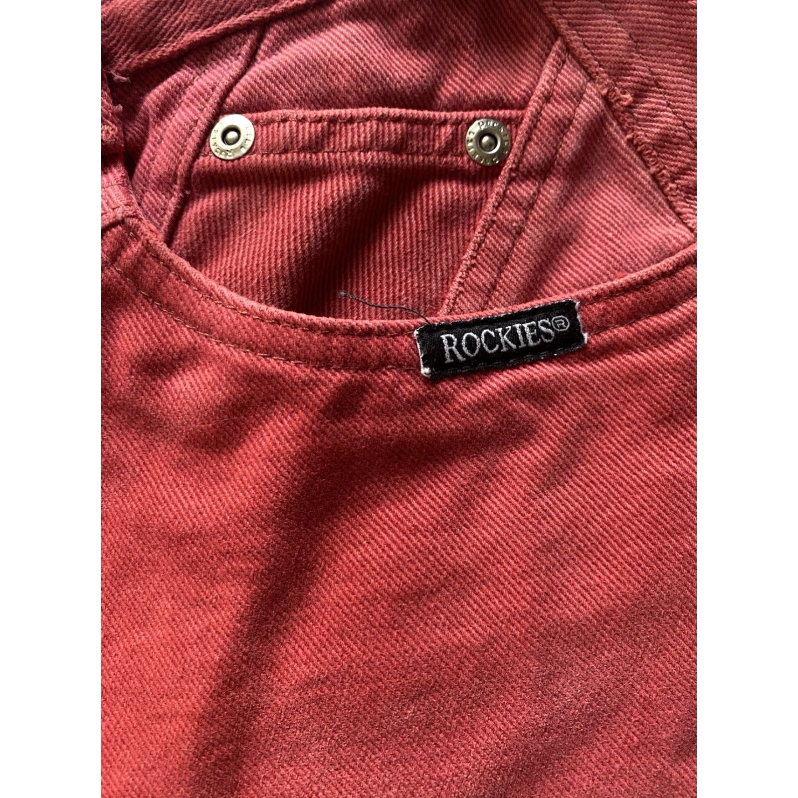 Vintage VINTAGE Rockies Jeans Women 17/18 Red/Orange Western 90s Cowboys Southwestern Mens? Girls? Wait end. Size 38" / US 16 / IT 52 - 6 Thumbnail
