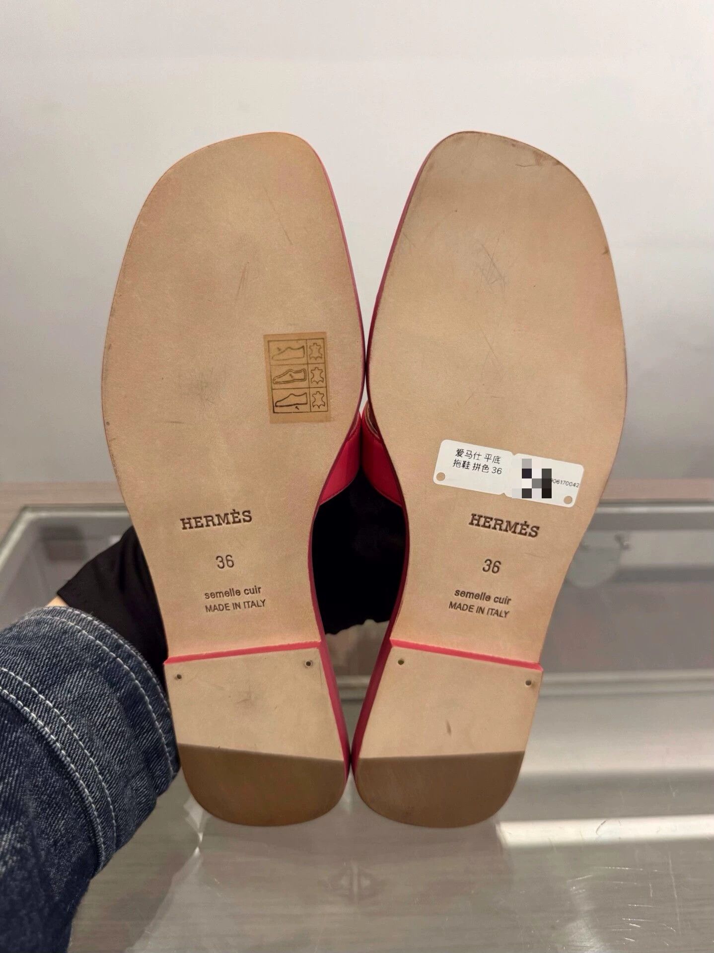 Hermes Hermes Women's Pink & Brown H Logo Sandals 36 Size US 5 / IT 35 - 5 Thumbnail