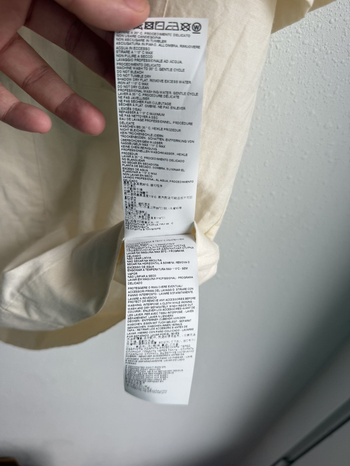 Maison Margiela Maison Margiela S/S 2022 Linen Blend Camp Collar Shirt Beige Size US L / EU 52-54 / 3 - 10 Thumbnail