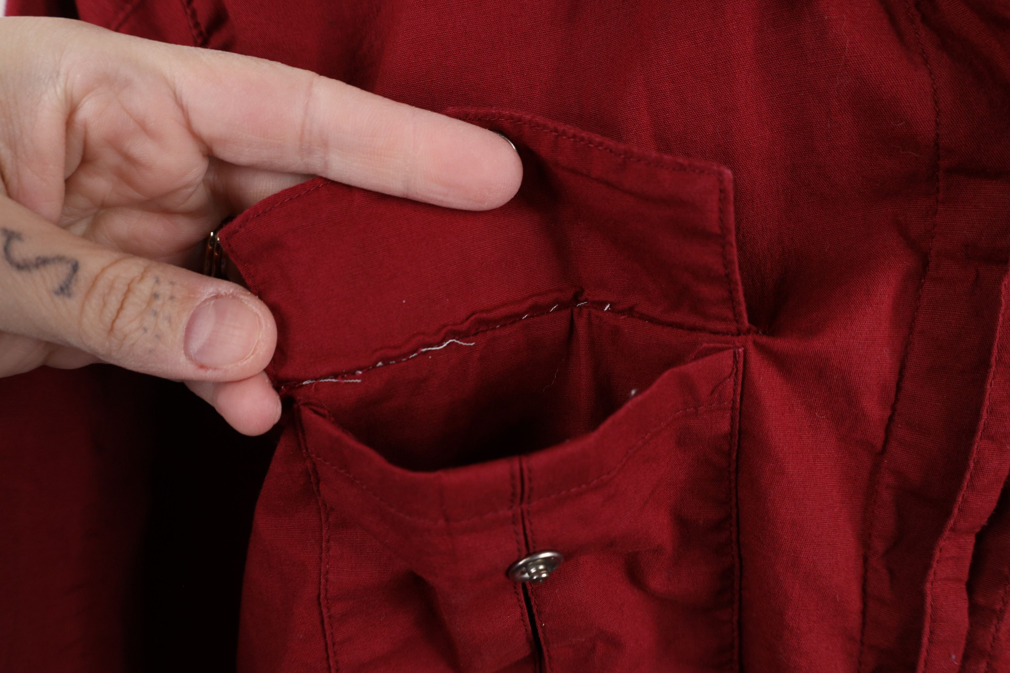 Harley Davidson × Vintage Vintage Harley Davidson Spell Out Collared Button Shirt Red Size S / US 4 / IT 40 - 7 Thumbnail