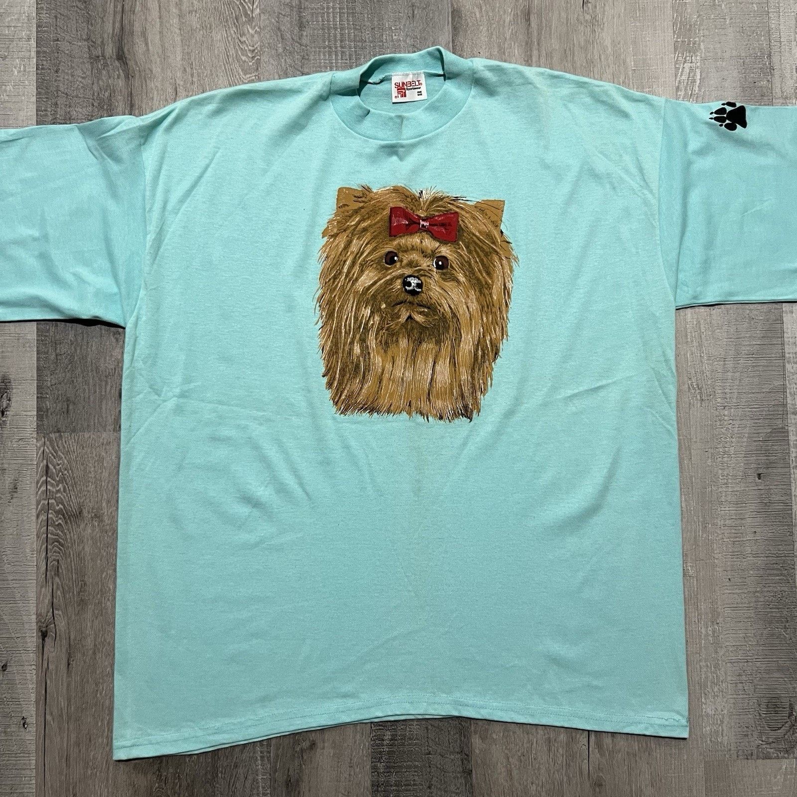 Vintage VTG Yorkie Dog T Shirt Yorkshire Terrier Puppy Dog T Shirt Size XXL / US 16-18 / IT 52-54 - 1 Thumbnail