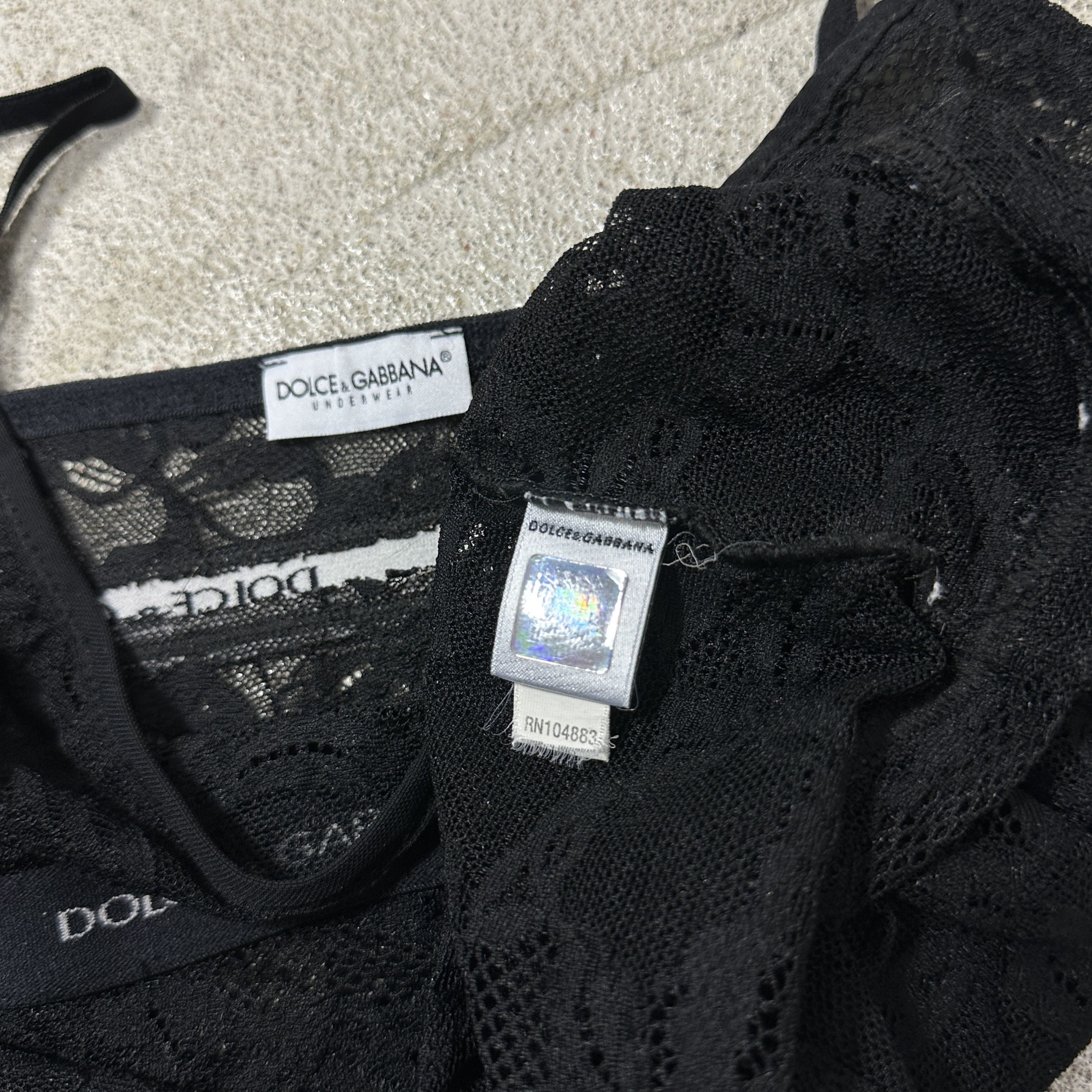Dolce & Gabbana Vintage Avant Garde Lace Dolce & Gabbana Top 00s Size L / US 10 / IT 46 - 6 Thumbnail