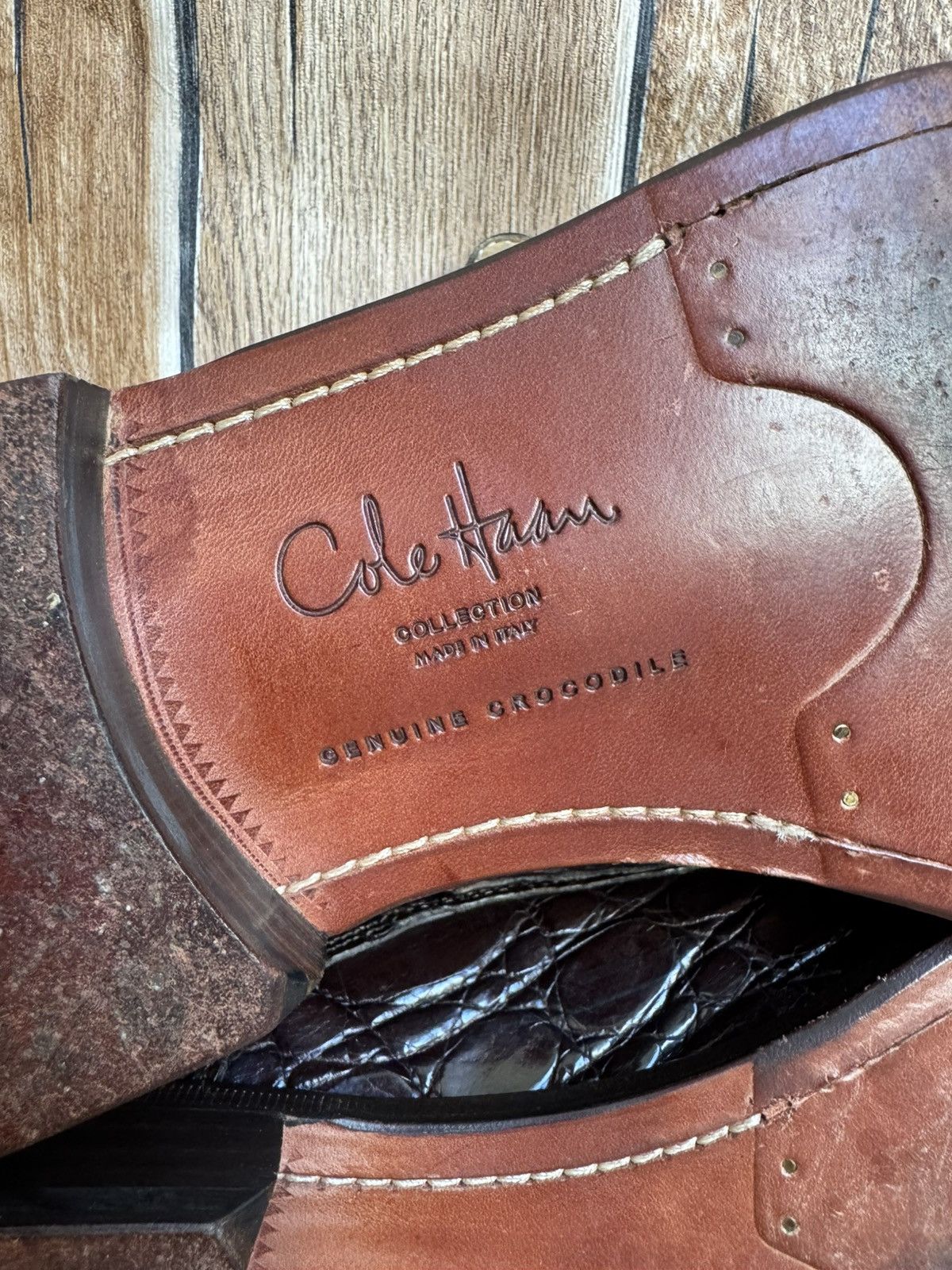 Cole Haan Genuine crocodile leather dress shoe Size US 12 / EU 45 - 15 Thumbnail