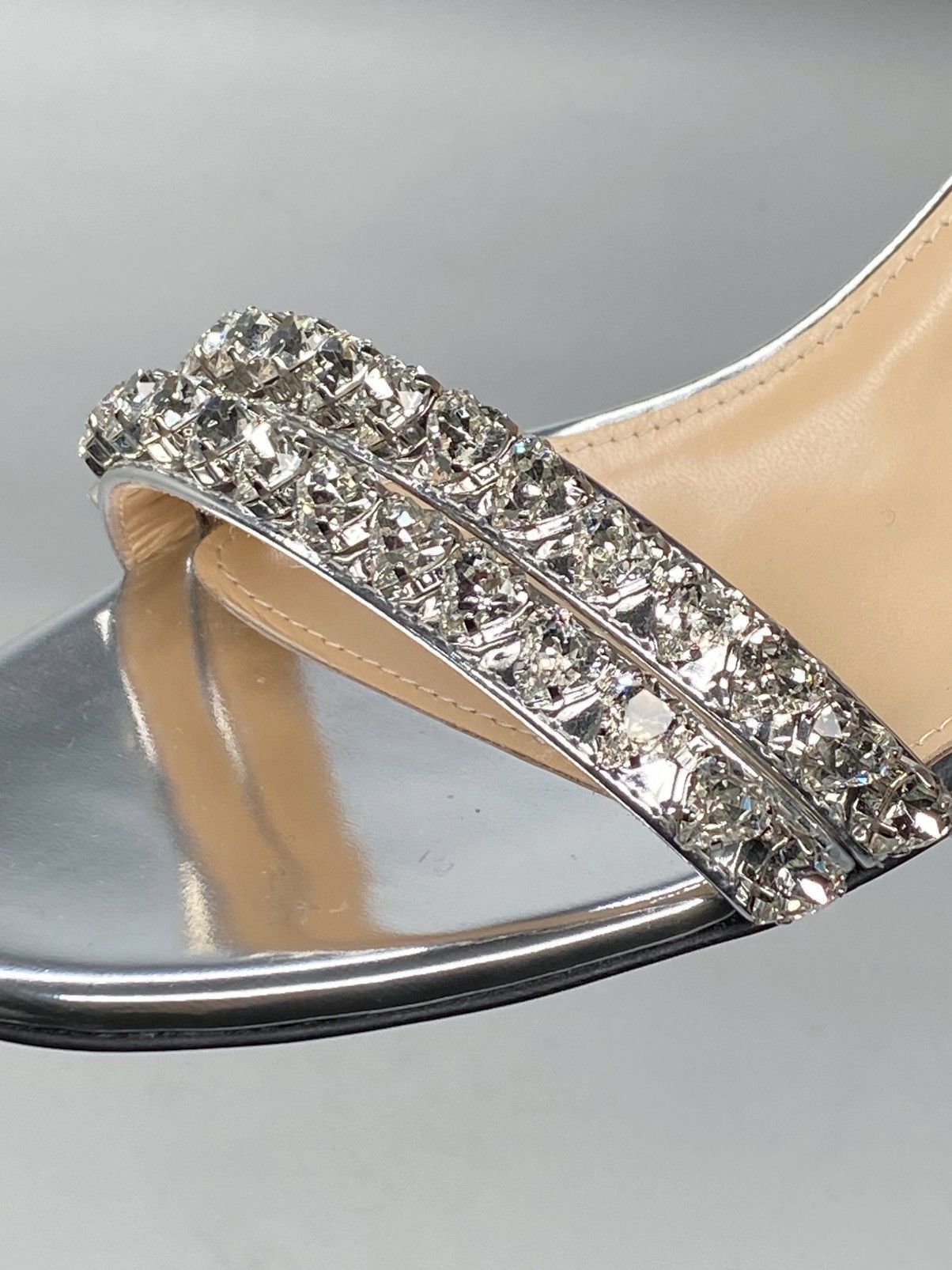 MACH & MACH Mach & Mach Audrey Embellished Leather Ankle Sandals size 38 Size US 8 / IT 38 - 8 Thumbnail