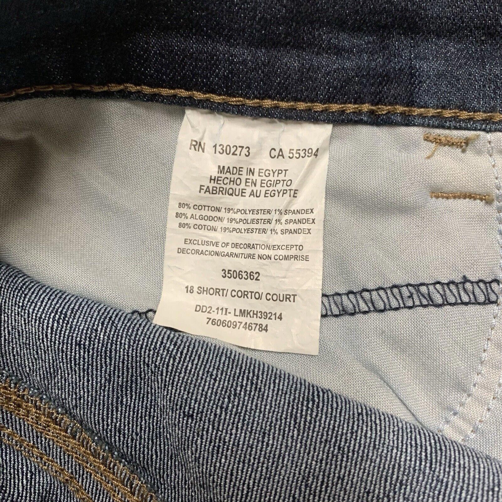 Lee LEE Jeans Women's Sz 18 Short Classic Fit Dark Blue Size 40" / US 18 - 6 Thumbnail