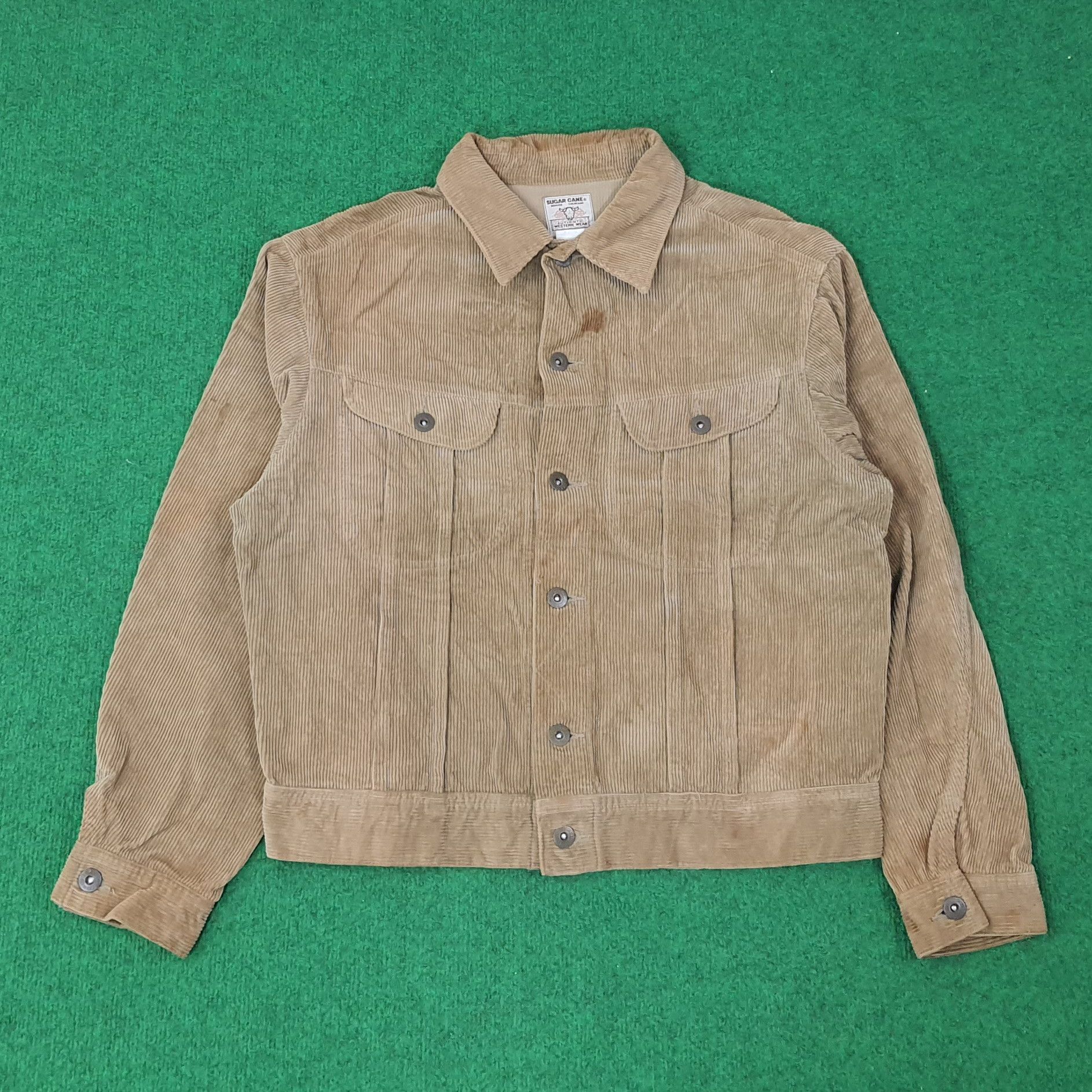 Sugar Cane Vintage Sugar Cane Corduroy Jacket C257N20 Size US S / EU 44-46 / 1 - 1 Thumbnail