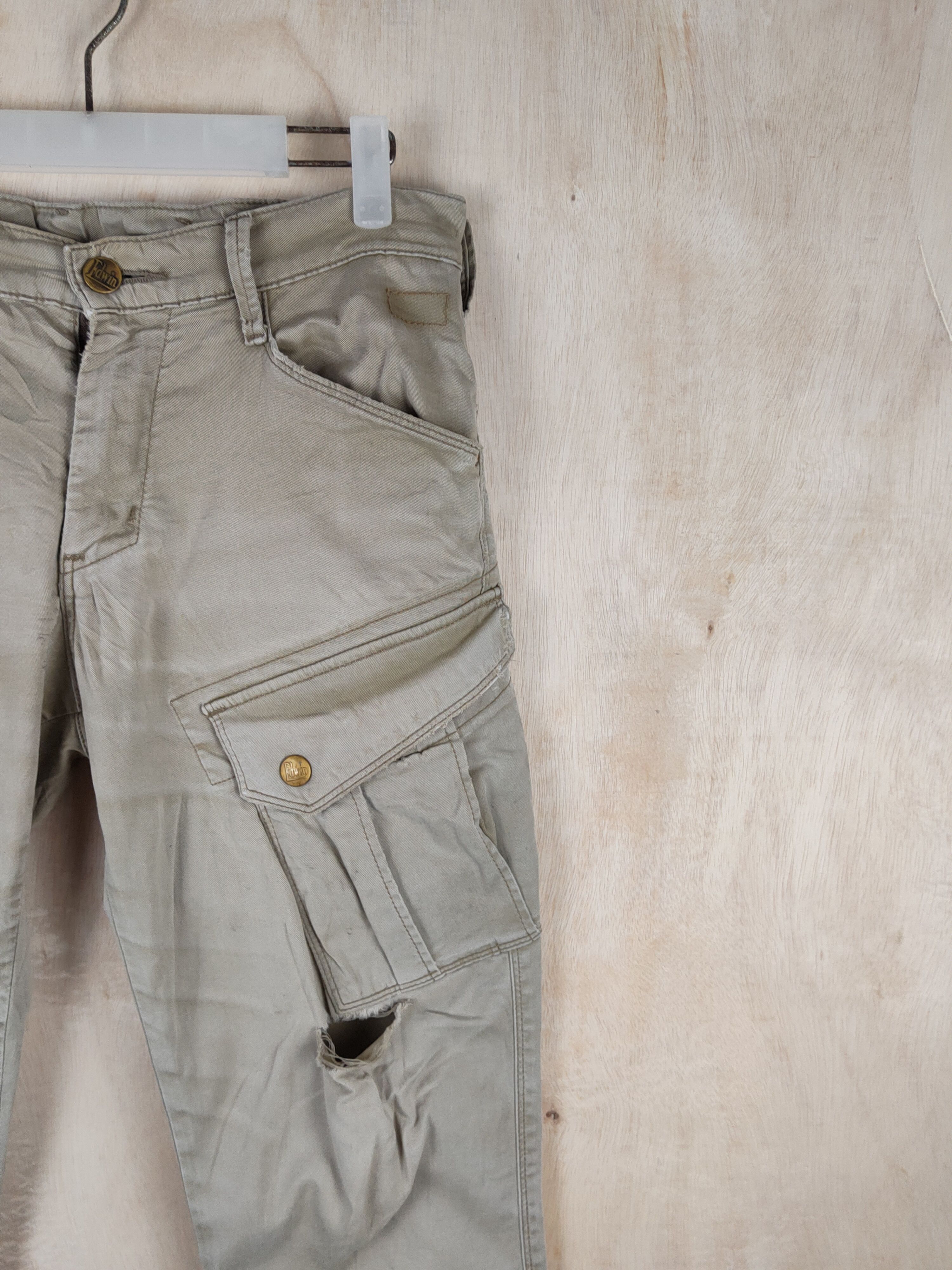 Edwin Edwin Beige Faded Multipocket Tactical Cargo Pants #S2446 Size US 31 - 5 Thumbnail