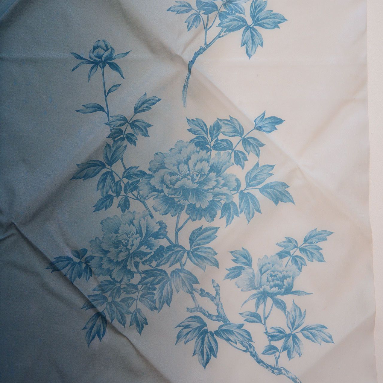 Japanese Brand × Vintage Vintage Japanese Furoshiki – Floral Gradient Nylon 1970s-80s Size ONE SIZE - 8 Thumbnail