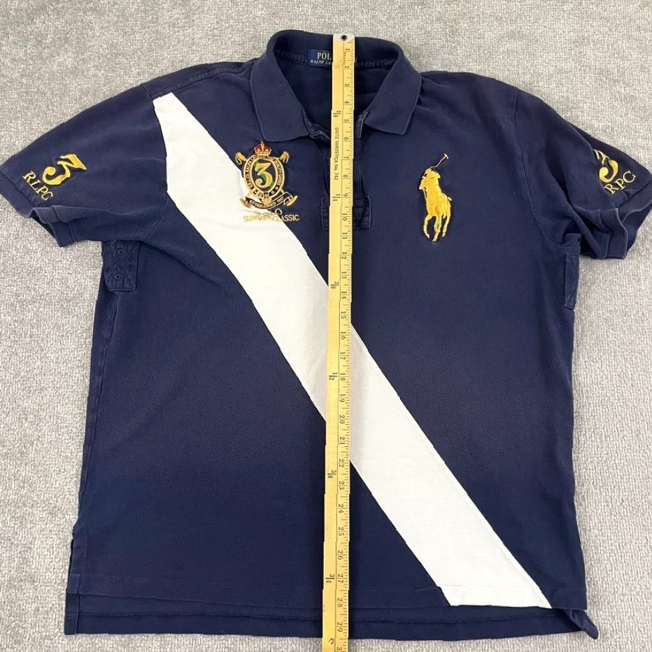 Polo Ralph Lauren VINTAGE Polo Ralph Lauren Rugby Shirt Mens XL Short Sleeve Collared Classic Logo Striped Blue White Summer Size US XL / EU 56 / 4 - 6 Thumbnail