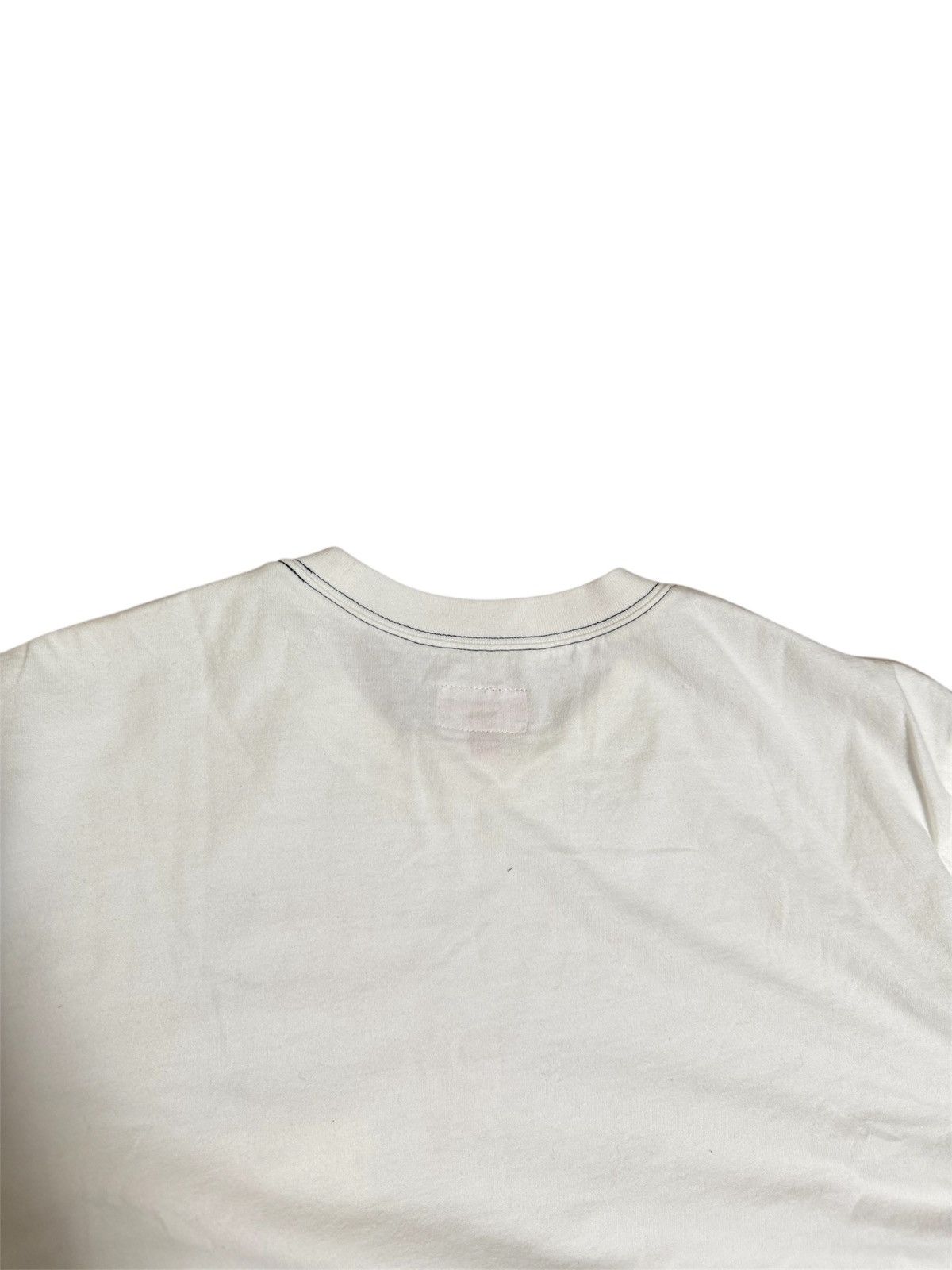Supreme 🔥Supreme Contrast Stitch Pocket Tee White/Supreme T shirt Size US L / EU 52-54 / 3 - 14 Thumbnail