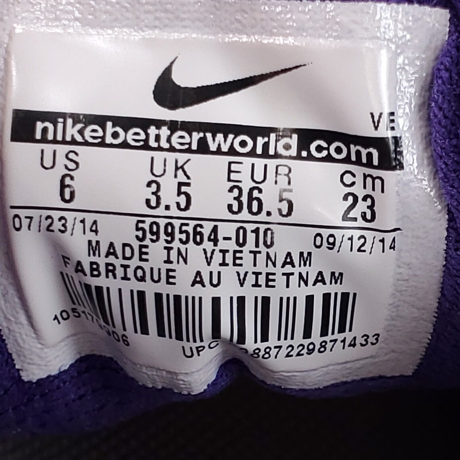 Nike Nike Dual Fusion Run 2 Athletic Shoe Women Size 6 599564-010 Size US 6 / IT 36 - 9 Thumbnail
