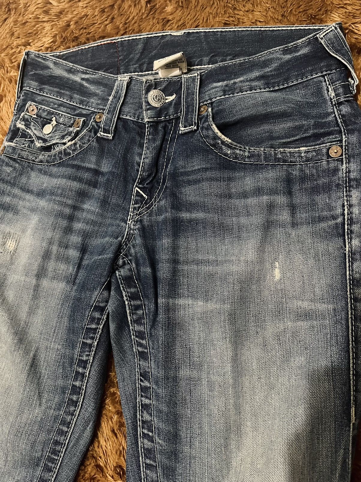 True Religion True Religion Distressed Denim Billy Jeans Y2K Style Size US 27 - 2 Thumbnail