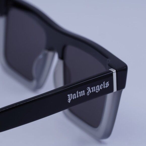 Palm Angels Palm Angels PERI109 NAPA 0907 Sunglasses Black/Grey Square Size ONE SIZE - 8 Thumbnail