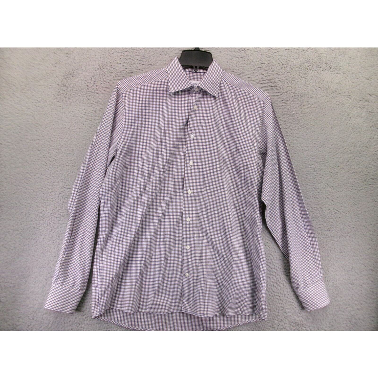 Eton Dress Shirt Size 16 41 offers Slim Purple Plaid 100% Cotton.