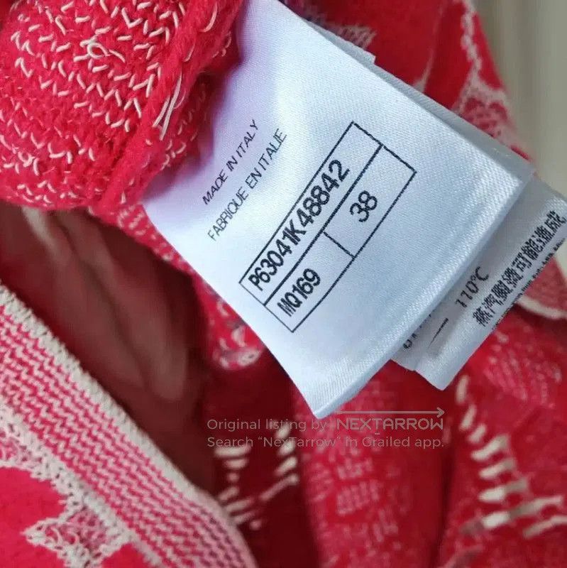 Chanel Chanel Red Floral Embroidered Dress, Size S . Size S / US 4 / IT 40 - 6 Thumbnail