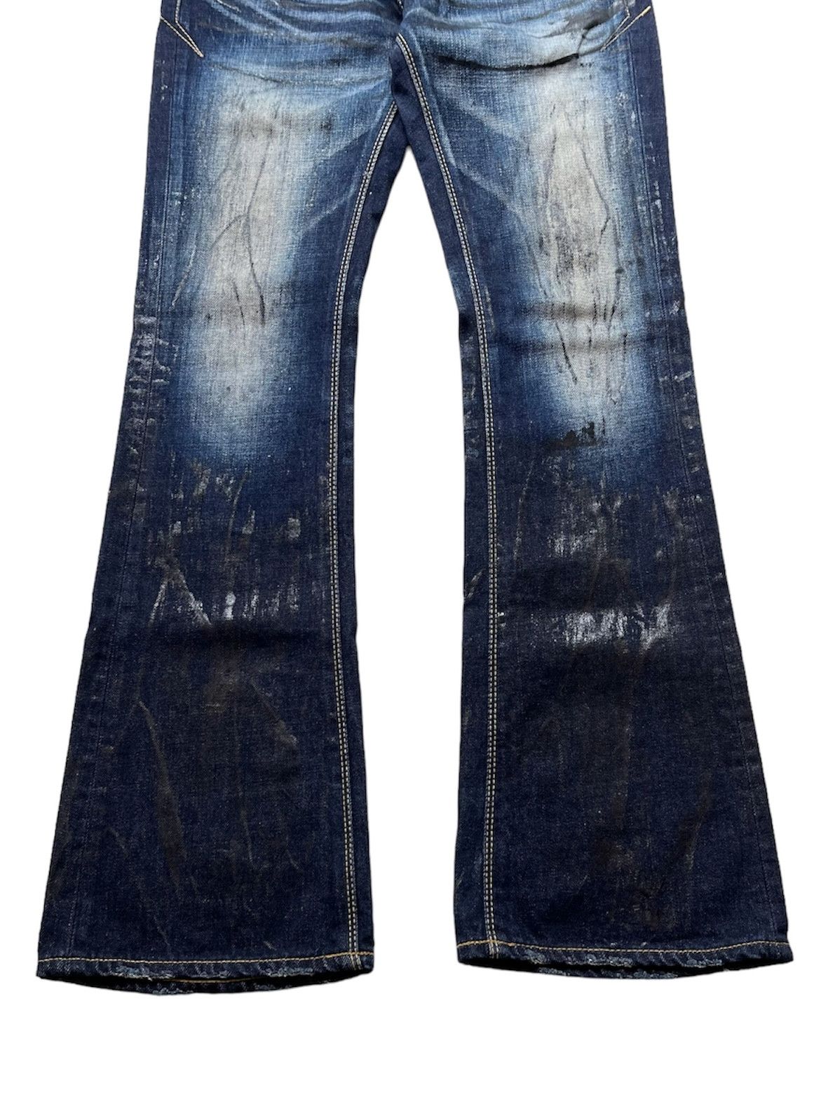 GOSTAR DE FUGA Rare Fuga Paint Splatter Flared Jeans Size US 30 / EU 46 - 3 Thumbnail