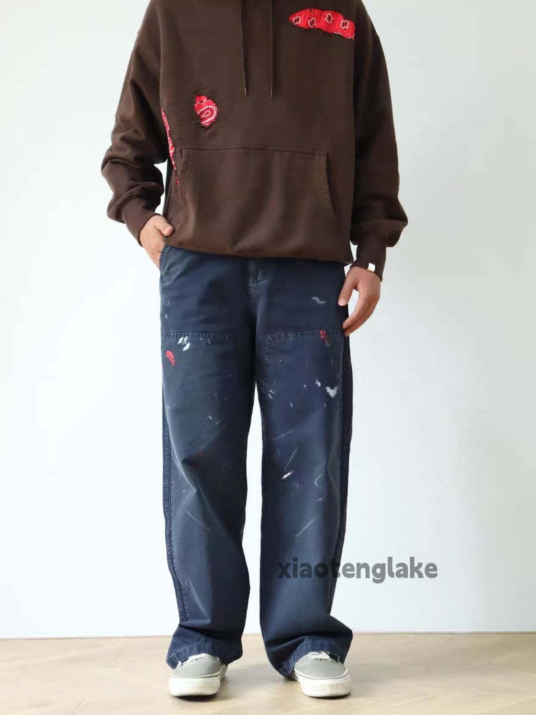 Vintage zx vintage washed faded carpenter wide Leg paint pants Size US 30 / EU 46 - 5 Thumbnail