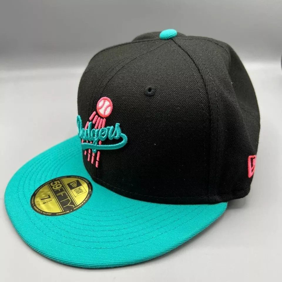 New Era Los Angeles LA Dodgers Hat Men 7 1/4 59Fifty New Era Fitted Size ONE SIZE - 3 Thumbnail