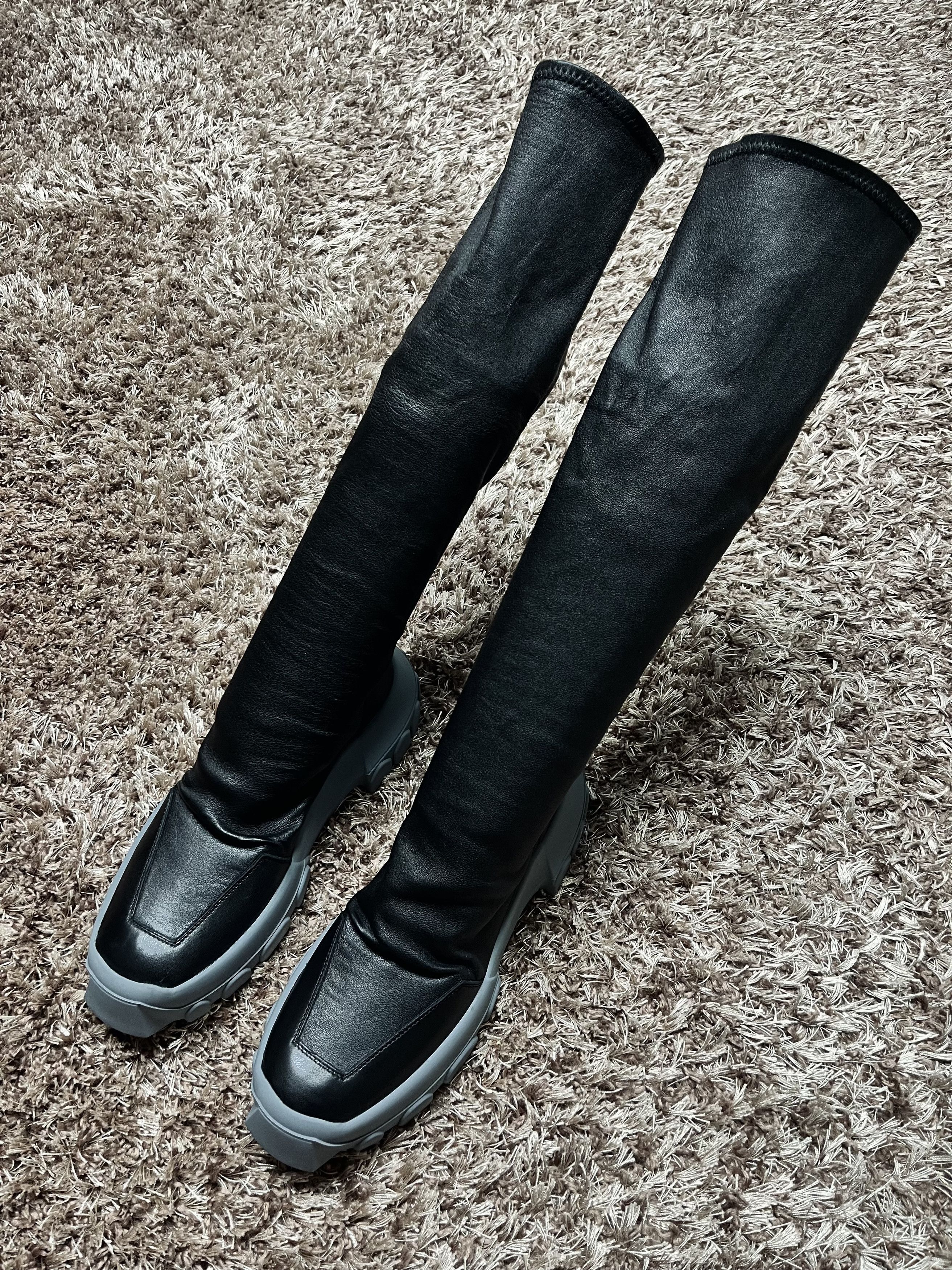 Rick Owens DIRT OFF-THE-RUNWAY HIKING SOCK BOOTS Size US 7 / EU 40 - 5 Thumbnail