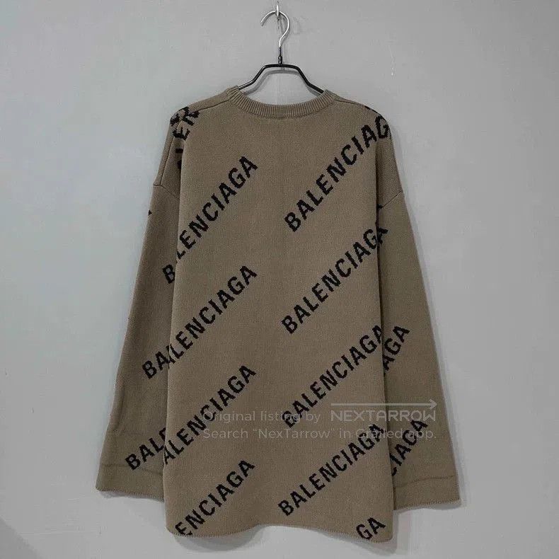 Balenciaga Balenciaga Brown All-over Print Sweater. Size US S / EU 44-46 / 1 - 3 Thumbnail