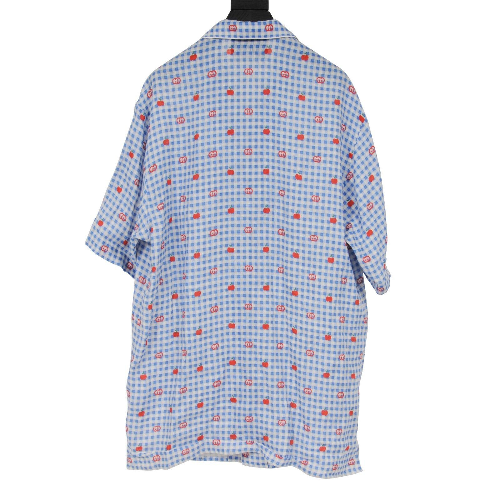 Gucci Pyjama Shirt Gingham Blue Red GG Logo Size US M / EU 48-50 / 2 - 2 Thumbnail