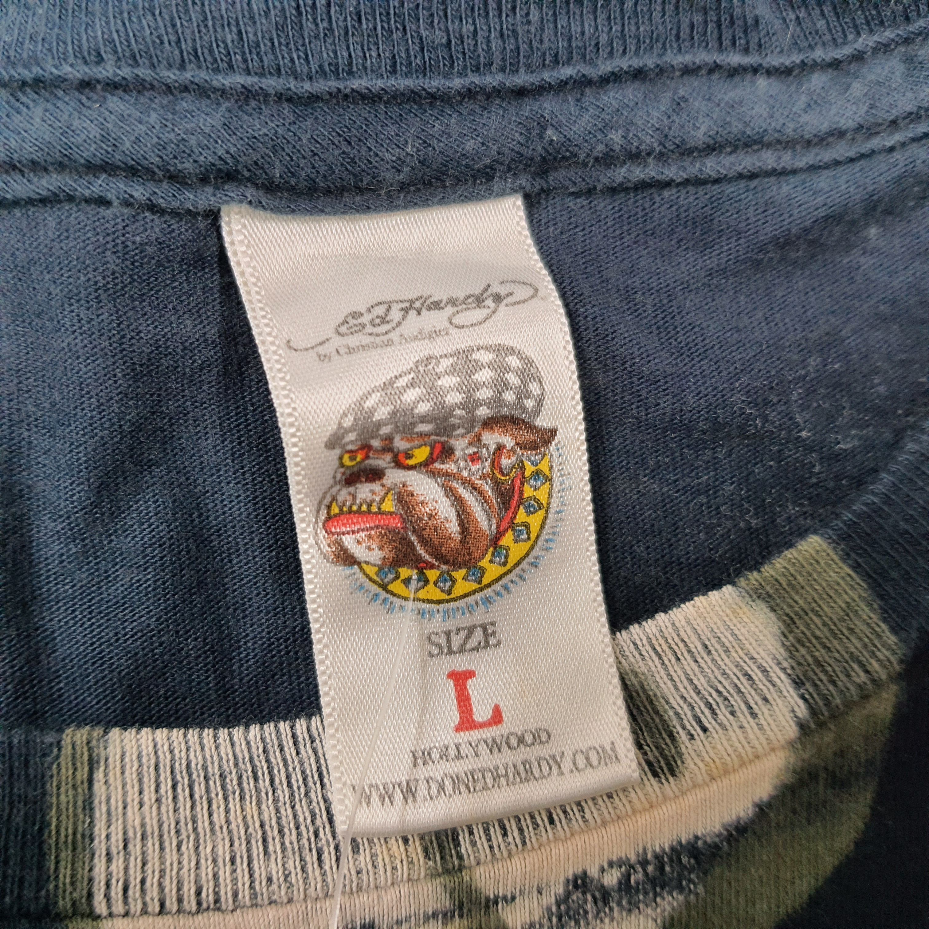 Ed Hardy Vintage Ed Hardy Shirt Christian Audigier Graphic C285N67 Size US L / EU 52-54 / 3 - 5 Thumbnail
