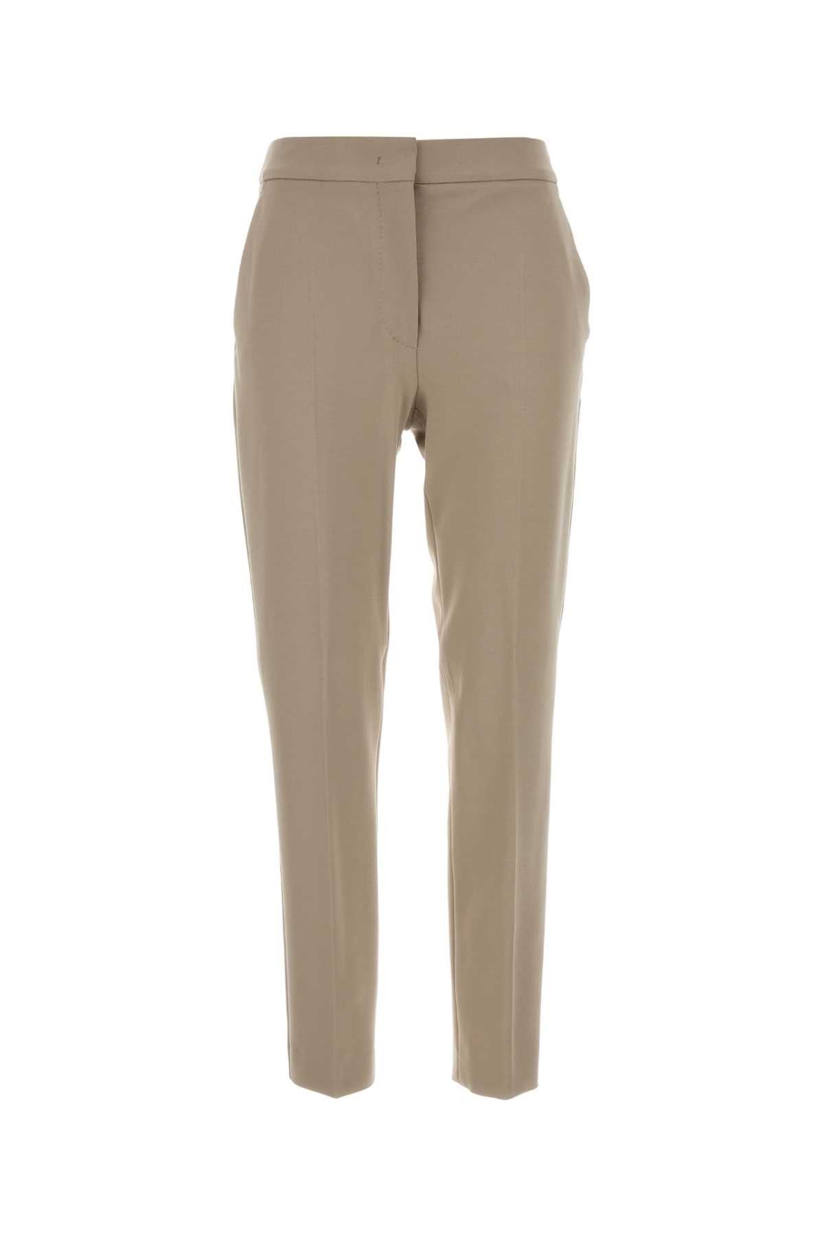 Max Mara Beige Stretch Viscose Blend Pegno Pant Size 27" / US 4 / IT 40 - 1 Thumbnail