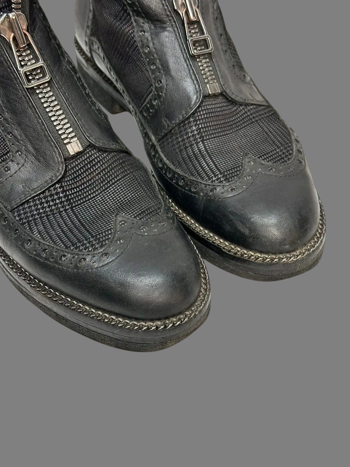 MoMA Avantgarde Guidi Leather Patchwork Boots Rare Japan Rick Goa Size US 8 / IT 38 - 8 Thumbnail