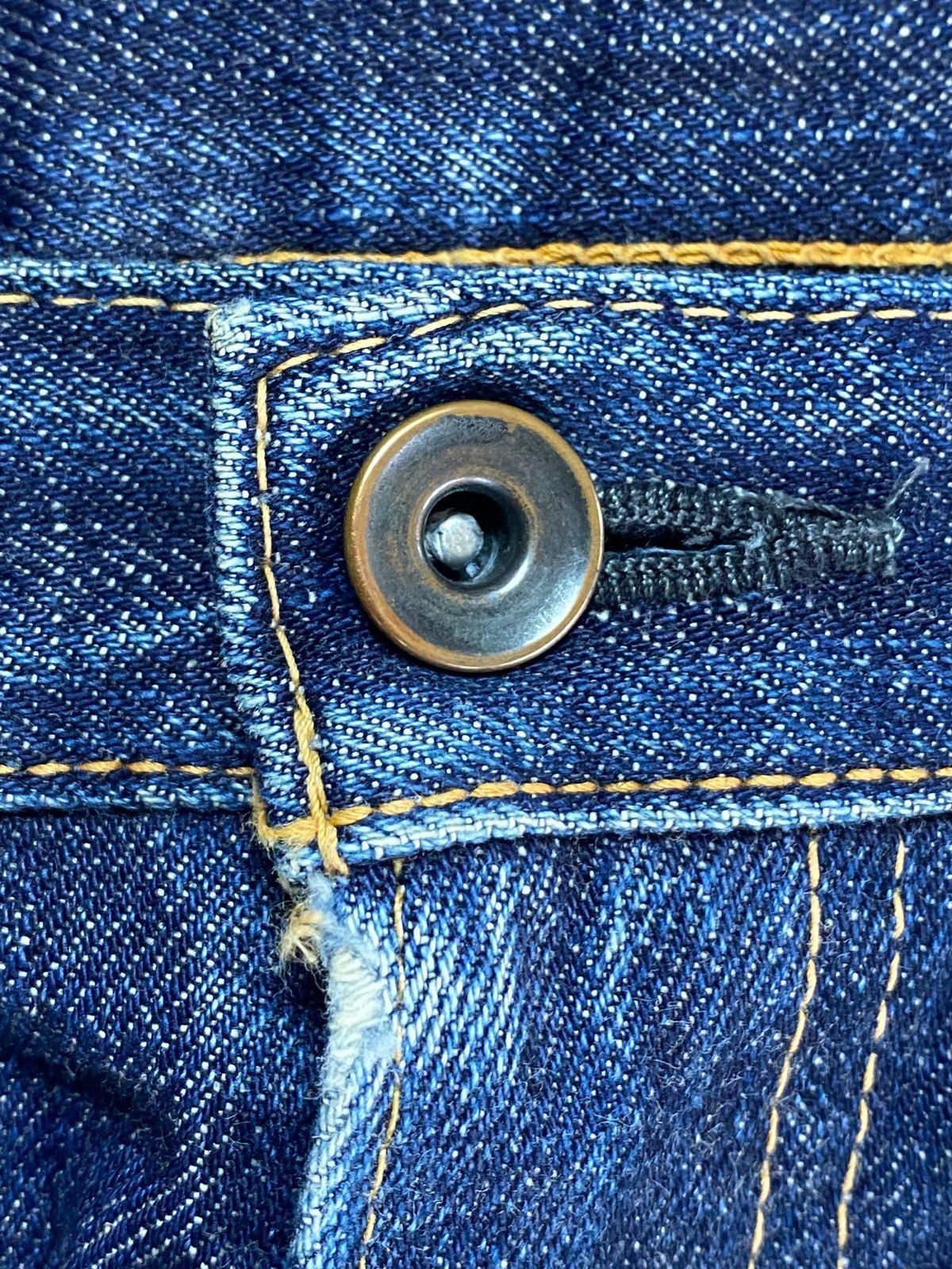 Japanese Brand Tenoras Japan Selvedge Denim Vintage Blue Straight Slim Leg Size US 30 / EU 46 - 10 Thumbnail