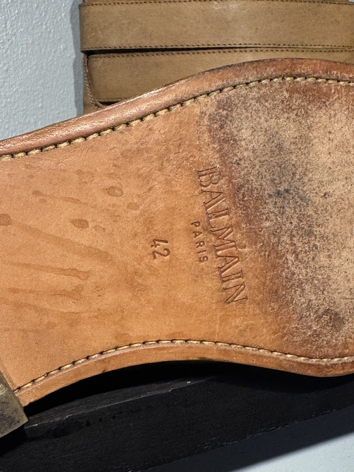 Balmain Balmain Homme SS11 Homme ( Decarnin Era ) Belt Boots Size US 8.5 / EU 41-42 - 7 Thumbnail