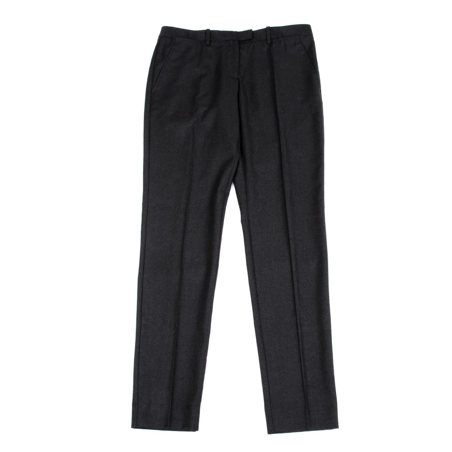 Maison Margiela Charcoal Center-Pleat Wool Trousers Size 44 Size US 28 / EU 44 - 1 Thumbnail