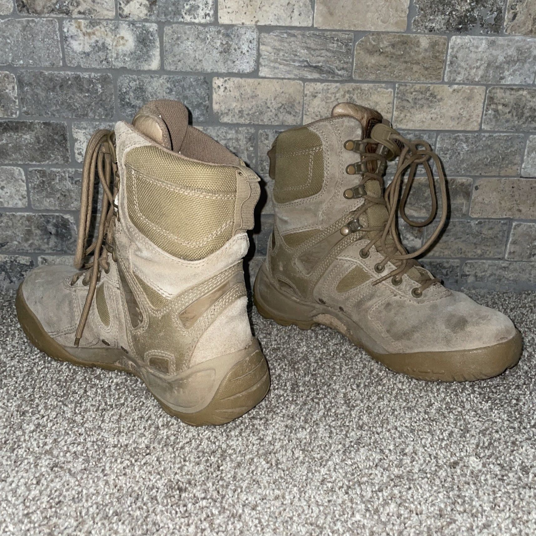 Vintage 5.11 Tactical Boots Mens 6.5 Beige Suede Combat Pre-owned Boots Mens Size US 6.5 / EU 39-40 - 4 Thumbnail