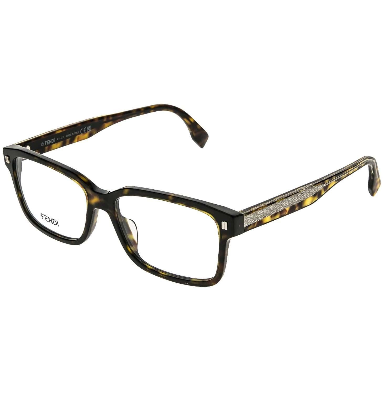 Fendi FENDI 50030 052 Brown Gold Print Eyeglasses FE50030I 052 Size ONE SIZE - 4 Thumbnail