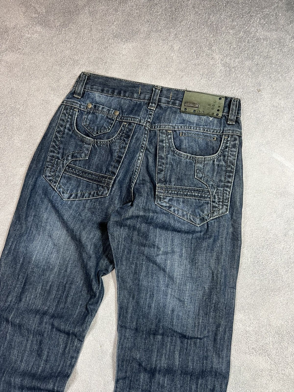Diesel 🔥VTG HYPE RICK OWENS JUNYA WATANABE STYLE DISTRESSED JEANS Size US 31 - 5 Thumbnail
