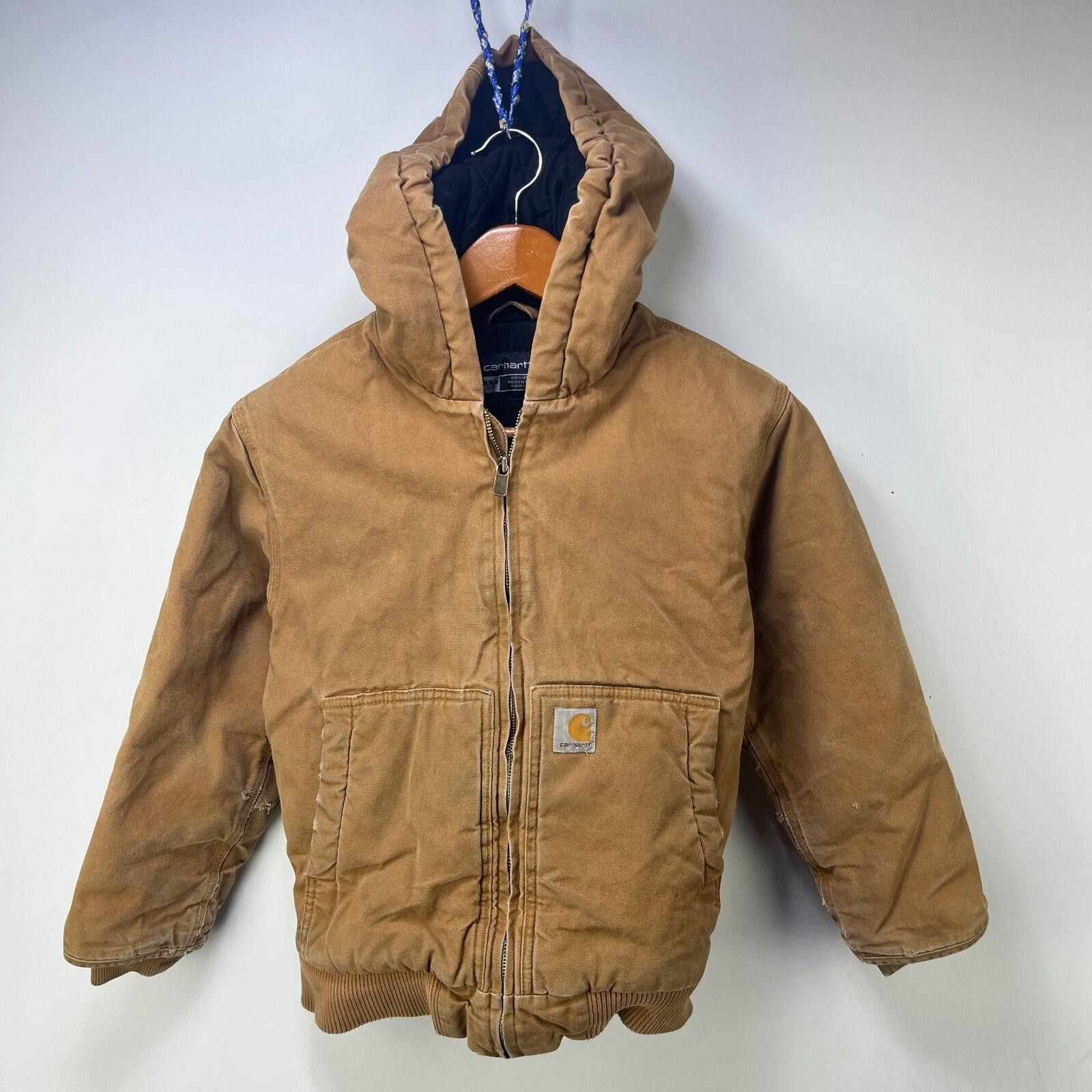 Carhartt Vintage Carhartt Hooded Jacket Medium Youth Size US M / EU 48-50 / 2 - 1 Thumbnail