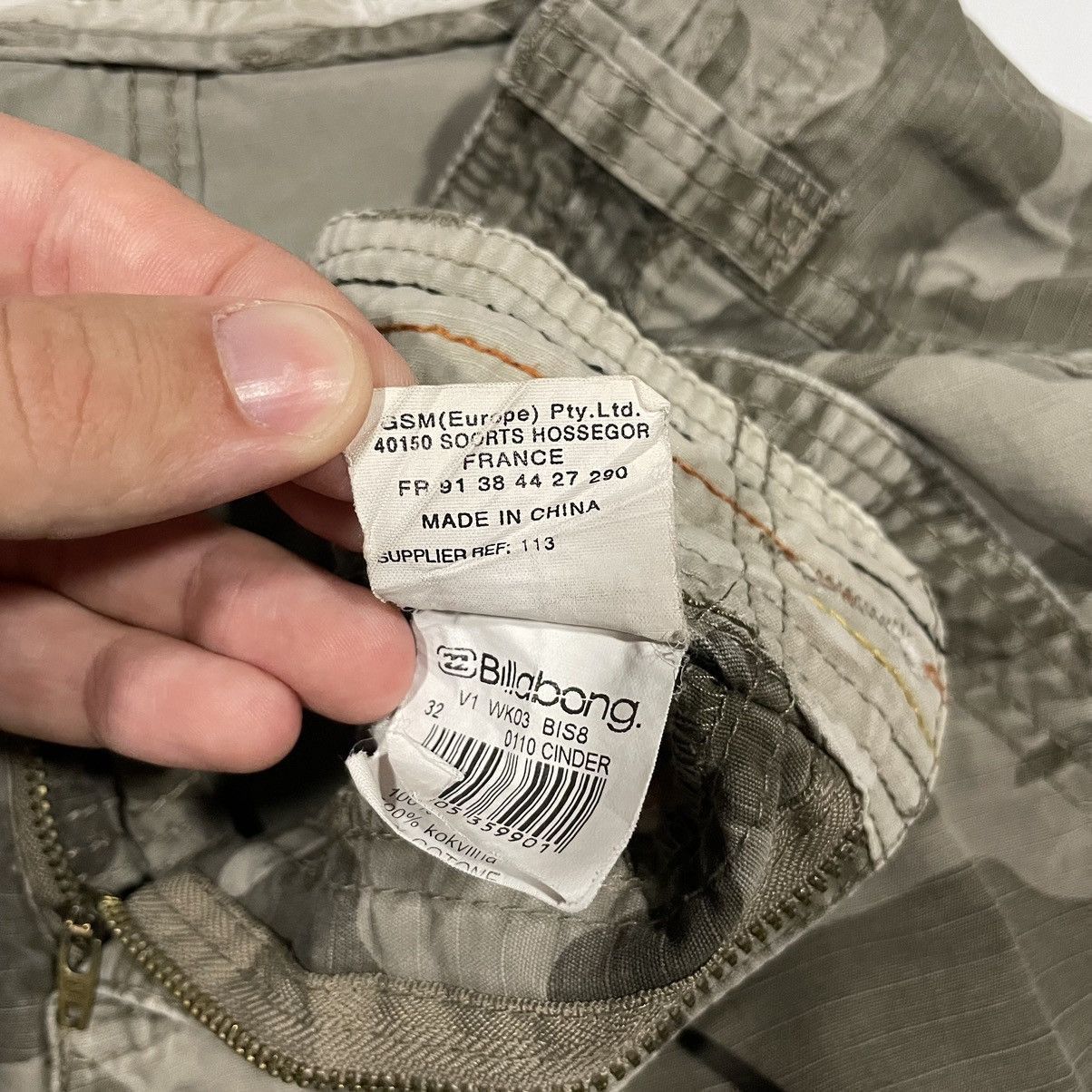 Billabong Vintage Camo Billabong Big Logo Shorts Size US 32 / EU 48 - 10 Thumbnail