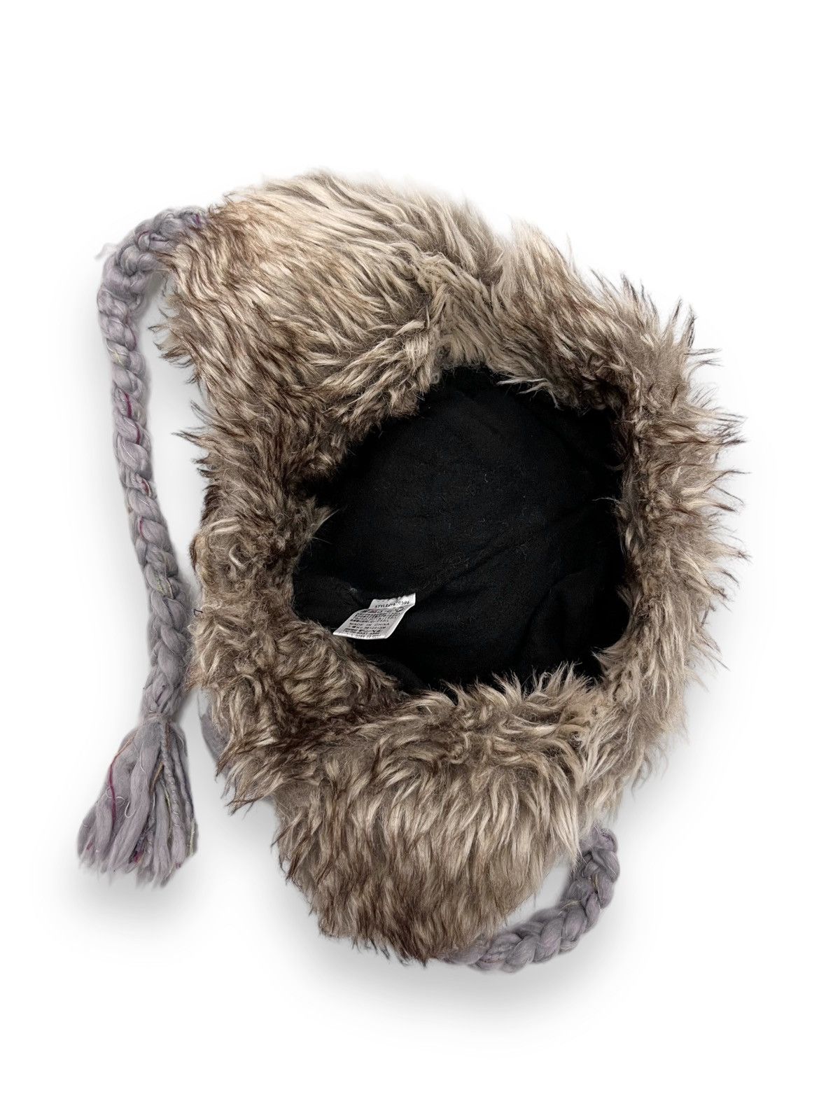 Montbell 🔥Vtg MONTBELL Bold Knitted Fur Ear Flap Beanie Vivienne Size ONE SIZE - 10 Thumbnail