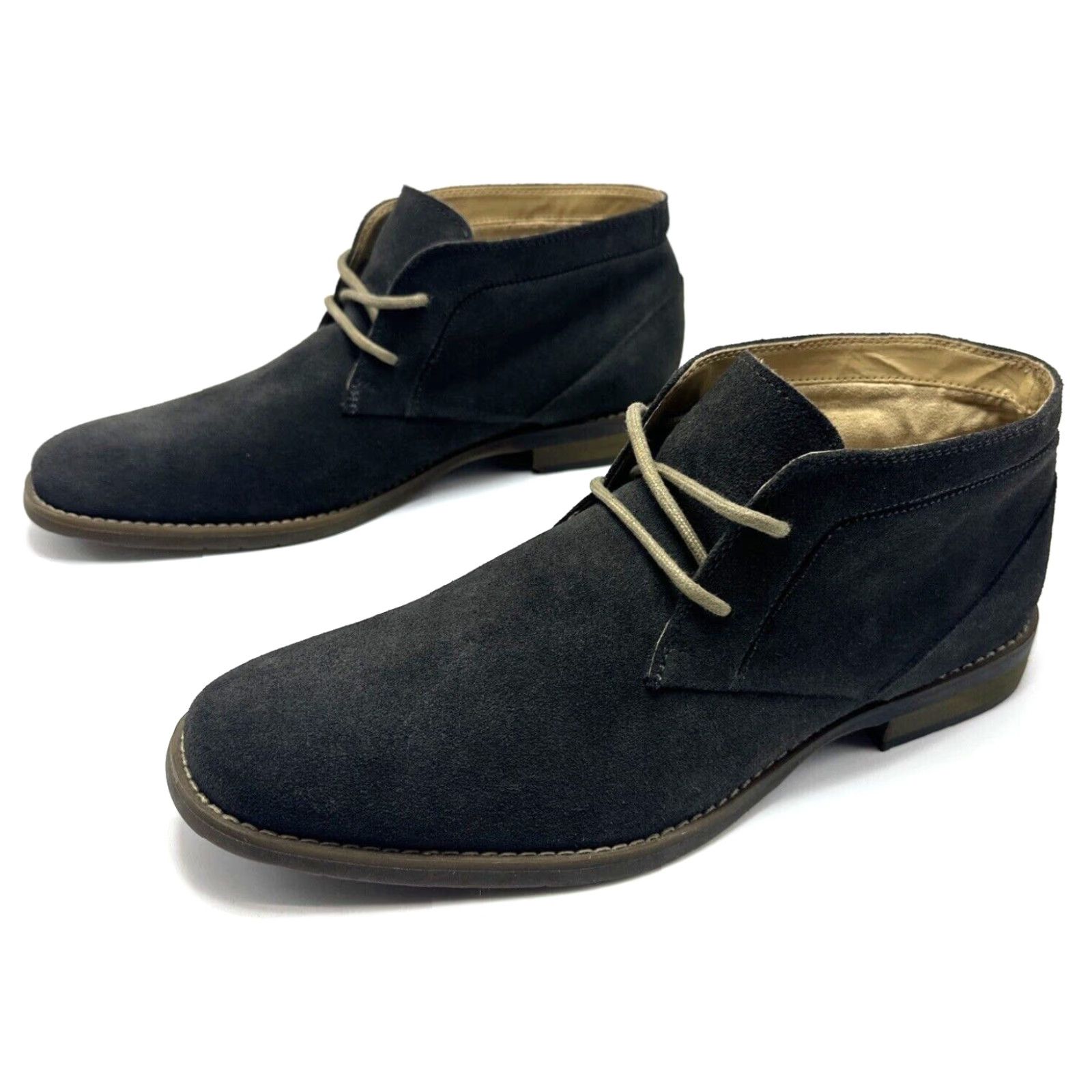 Calvin Klein Calvin Klein Wilson Mens 9.5 M Gray Suede Chukka Ankle Boots Boots Erik? Size US 10 / EU 43 - 2 Thumbnail