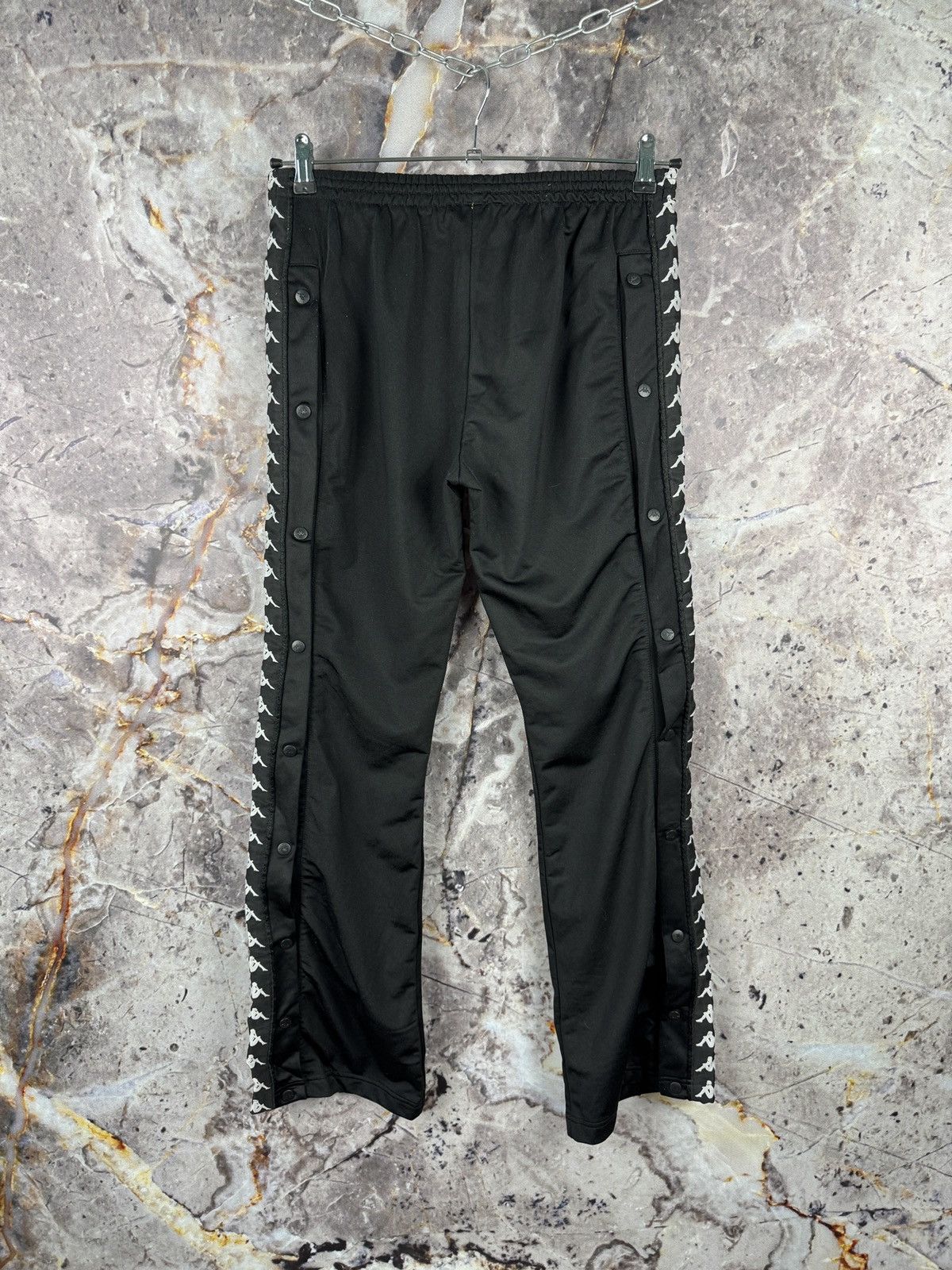 Kappa Kappa Authentic Black Track Pants with Logo Taped Sides Size US 30 / EU 46 - 9 Thumbnail
