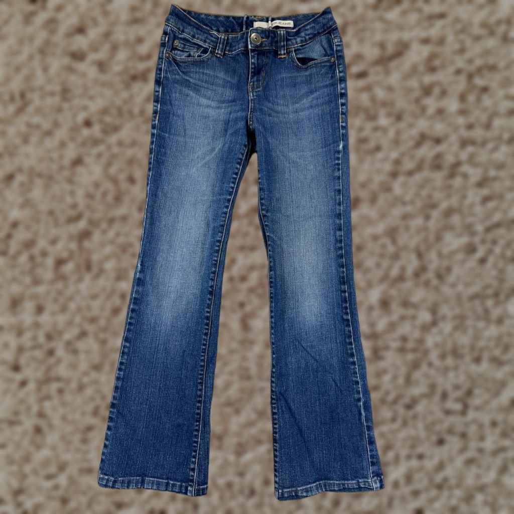 DKNY DKNY Jeans Womens 4 Denim Flared Stretch 5-Pocket 28in Inseam Blue Adult Regular Mid Rise Womens - 90s/Classic American Theme Size 27" / US 4 / IT 40 - 1 Thumbnail
