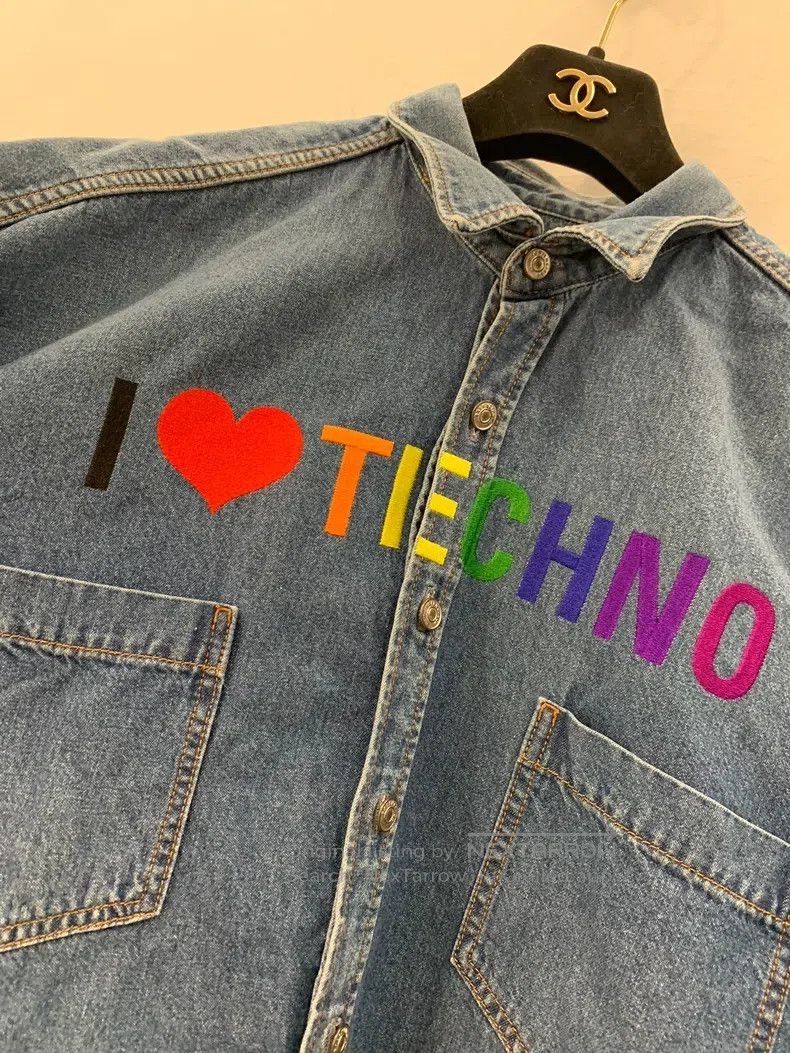 Balenciaga Balenciaga size 37 Colorful Heart Letter Logo Women's Blue Size XS / US 0-2 / IT 36-38 - 4 Thumbnail