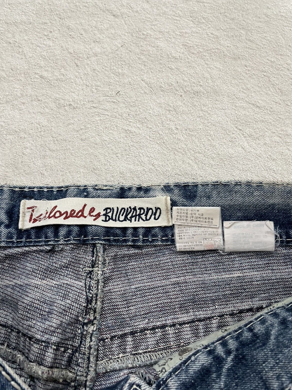 If Six Was Nine 2000s Buckaro Acid Wash Denim Ripped Jeans Distressed Lgb If Size US 31 - 7 Thumbnail