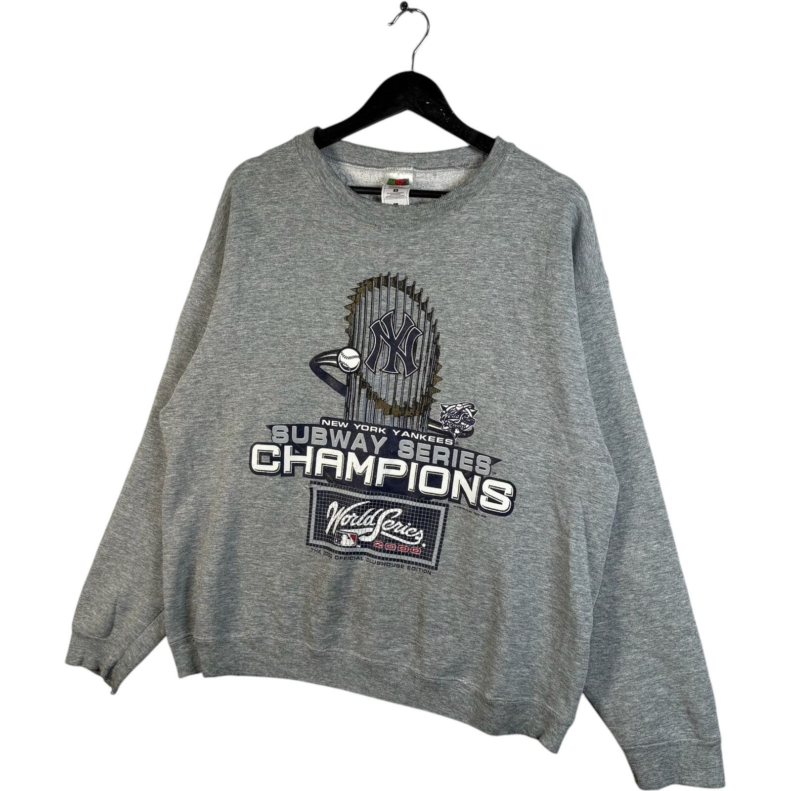 Fruit Of The Loom Vintage New York Yankees Subway Series Champions Crewneck L Size US L / EU 52-54 / 3 - 3 Thumbnail