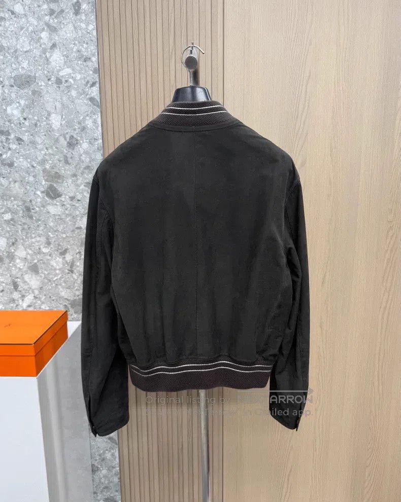 Hermes Hermes 24 Fall/Winter Rider Leather Jacket, Suede Cowhide Size US L / EU 52-54 / 3 - 5 Thumbnail
