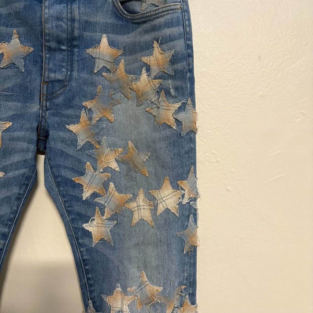 Amiri Amiri x Chemist Plaid Star Patch Jeans Size US 34 / EU 50 - 2 Thumbnail