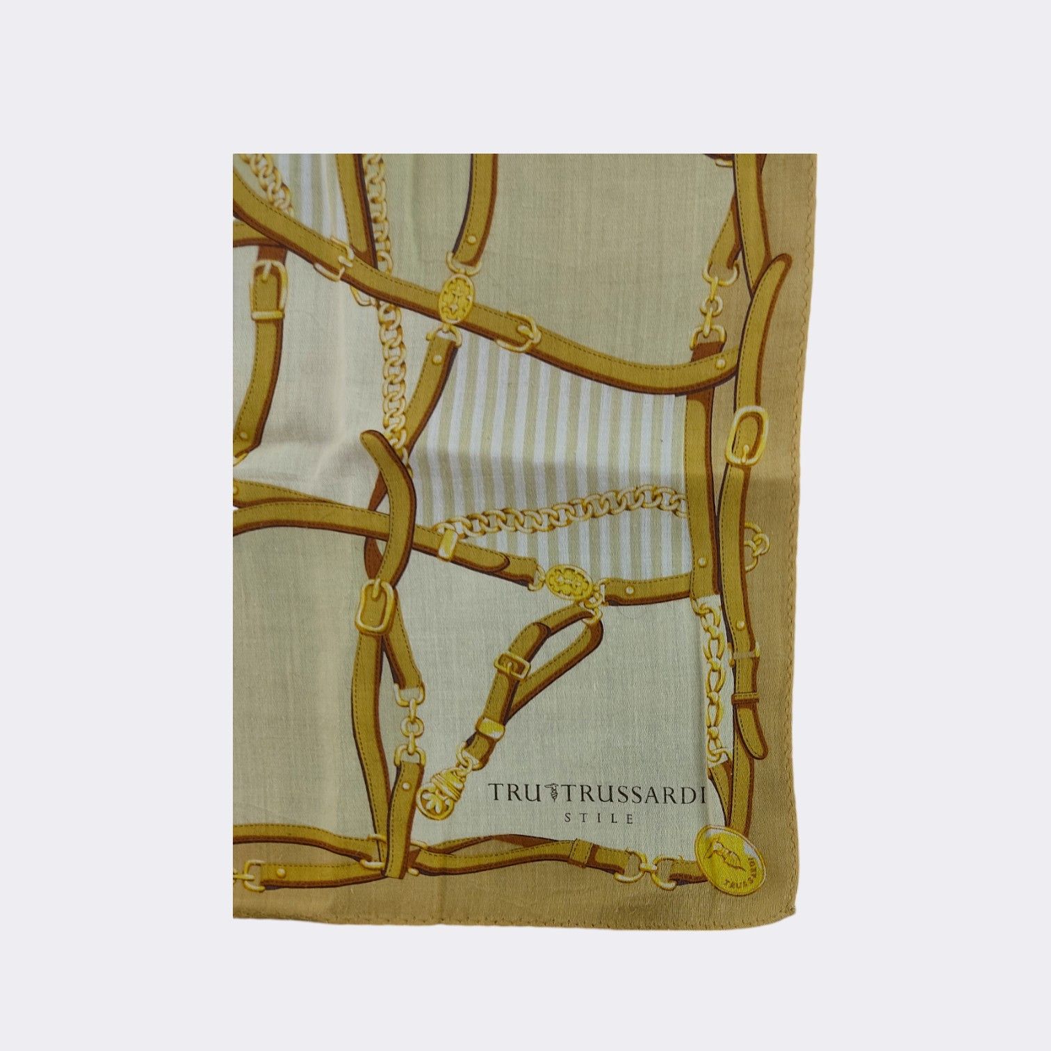 Trussardi Vintage Tru Trusssardi Handkerchief Neckerchief H019G Size ONE SIZE - 3 Thumbnail