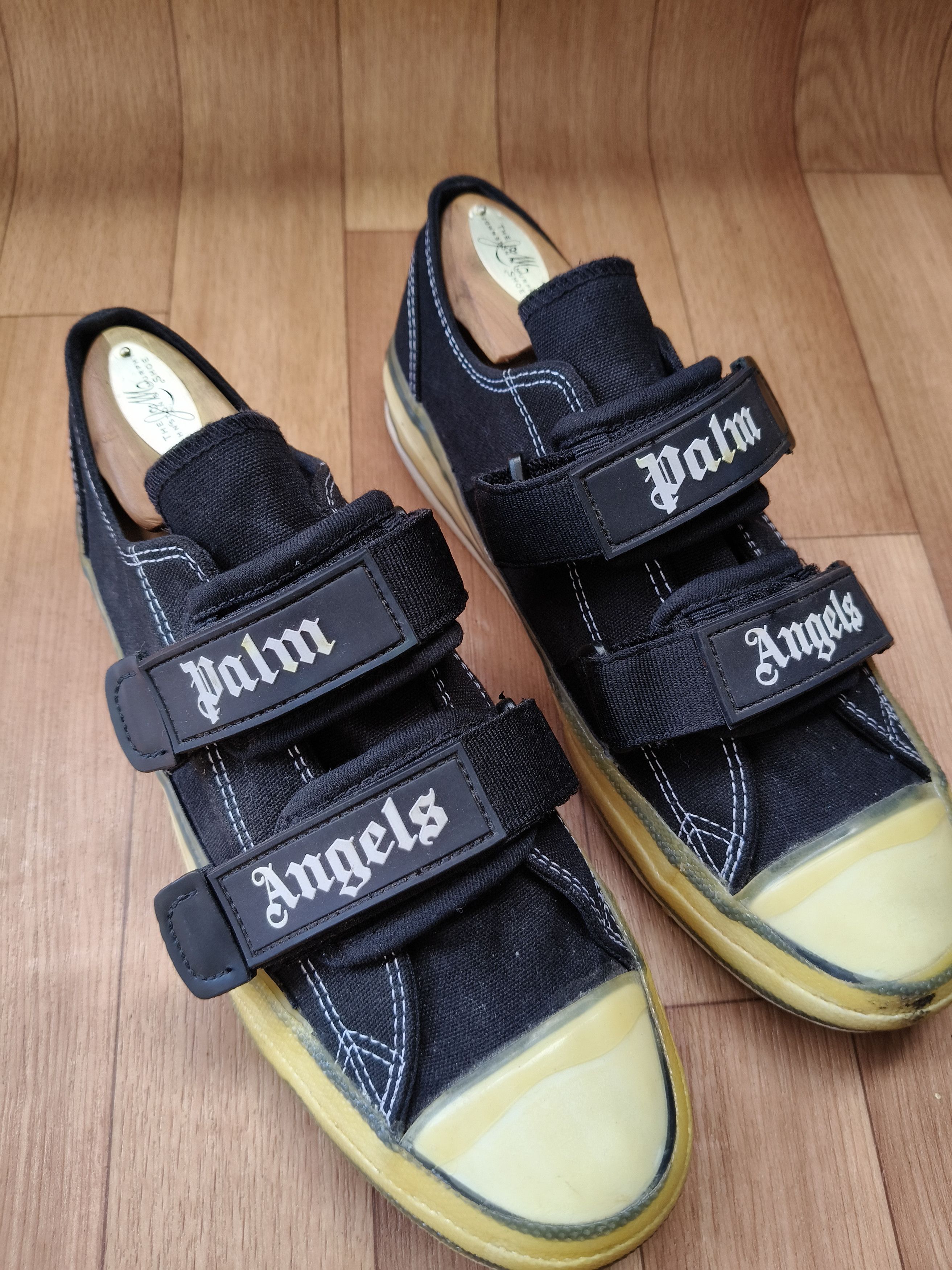 Palm Angels Black velcro vulcanised sneakers Size US 8 / EU 41 - 9 Thumbnail