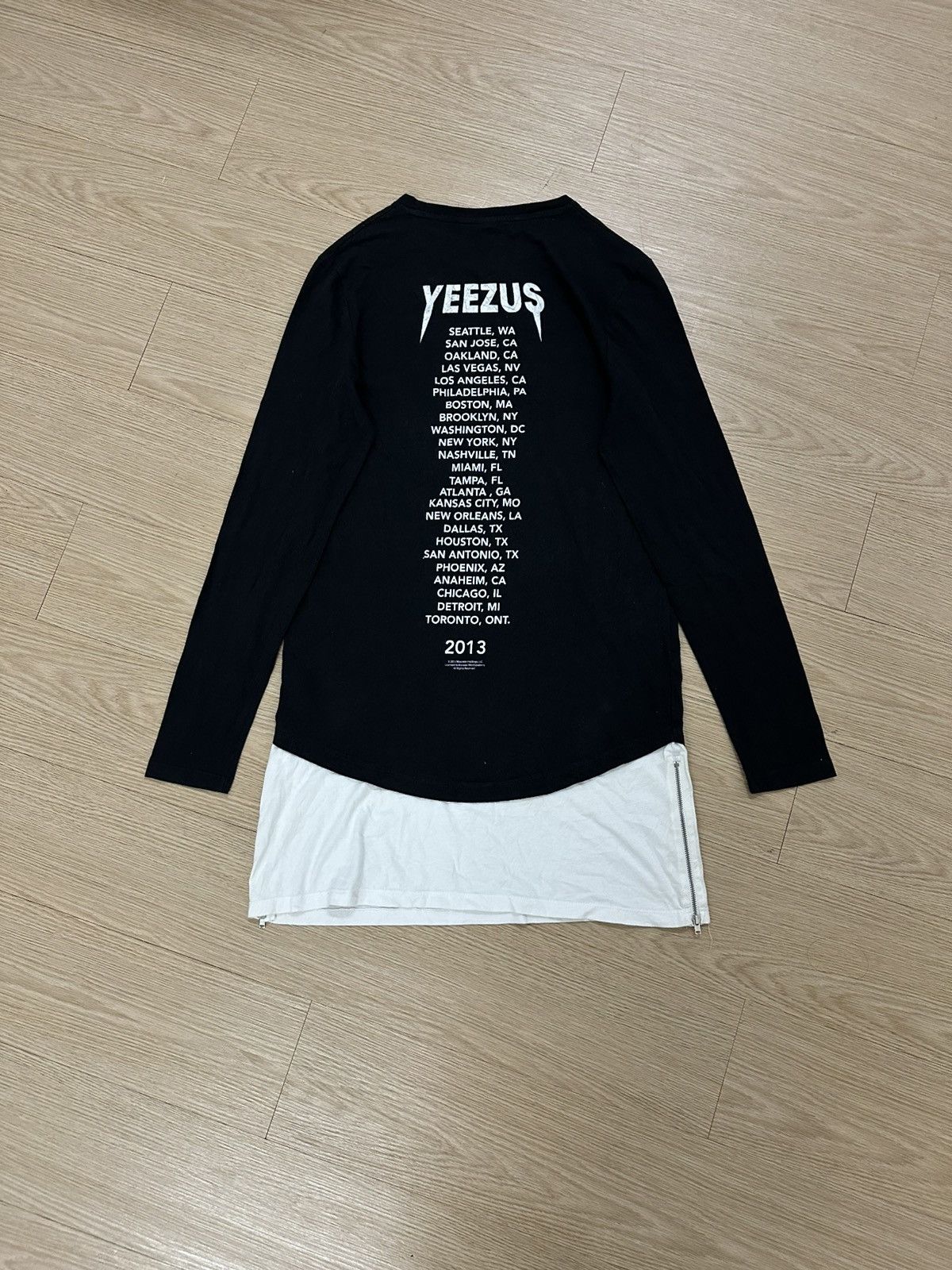 Kanye West × Yeezy Kanye West Yeezus 2013 Tour Punk Style L/S Tee With Zipper Size S / US 4 / IT 40 - 6 Thumbnail