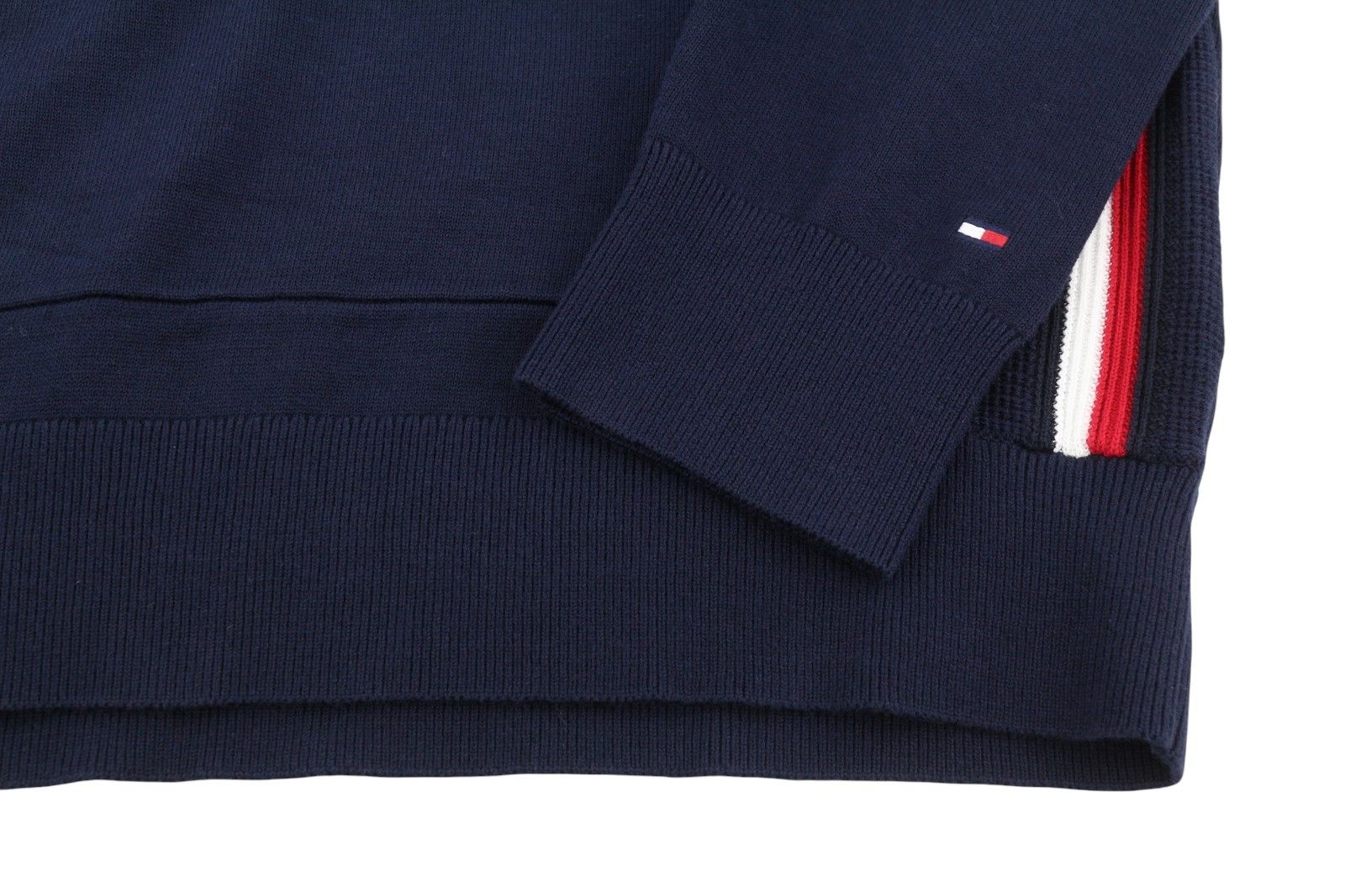 Tommy Hilfiger THFLEX GLOBAL STRIPE 2XL Hooded Navy Jumper 87391 Size US XXL / EU 58 / 5 - 4 Thumbnail