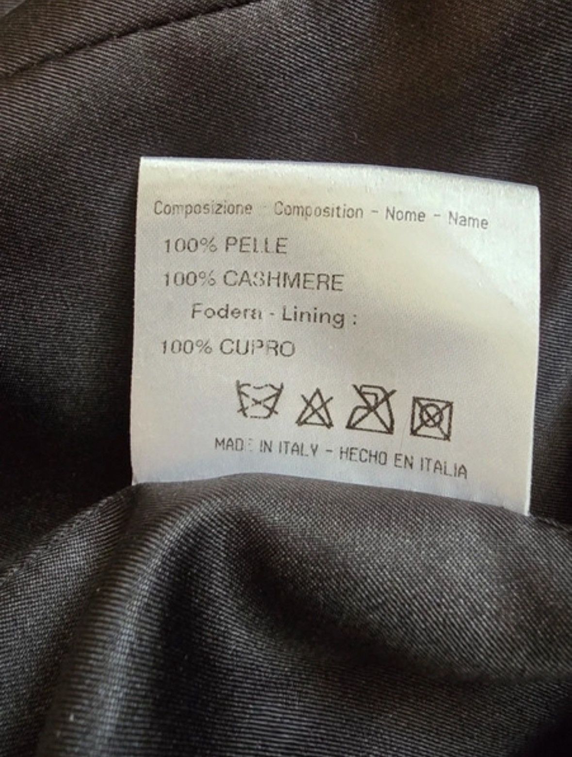 RARE 2 PIECE CASHMERE AND LEATHER COAT